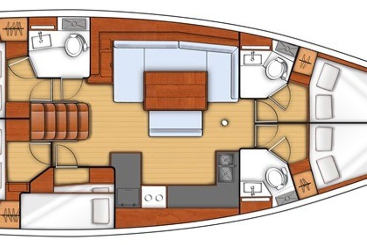 Charter Yacht Oceanis 48 - 4 + 2(4 double,1 bunk and 1 single)- 2018 - Athens - Alimos