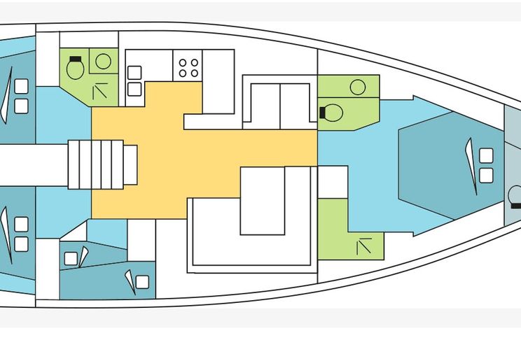 Charter Yacht OCEANIS 62 - 4 Cabins - Rhodes - Mykonos - Paros