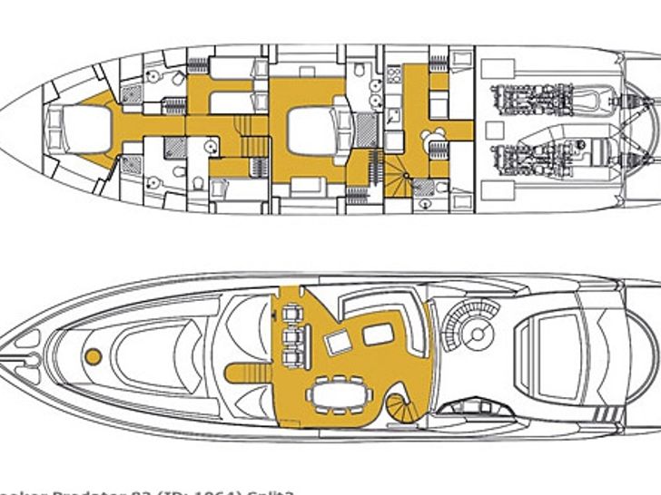 OCTAVIA Sunseeker Predator 82 - layout OCTAVIA Sunseeker Predator 82 - layout