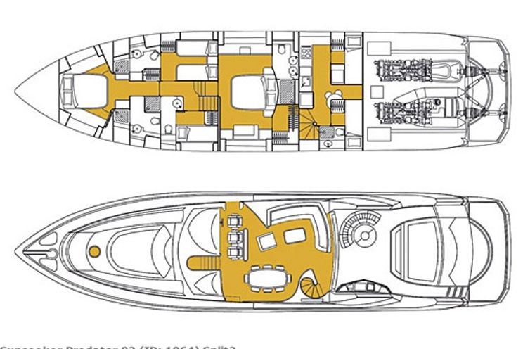 Layout for OCTAVIA Sunseeker Predator 82 - layout