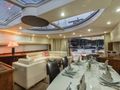 OCTAVIA Sunseeker Predator 82 - indoor dining set up OCTAVIA Sunseeker Predator 82 - indoor dining set up