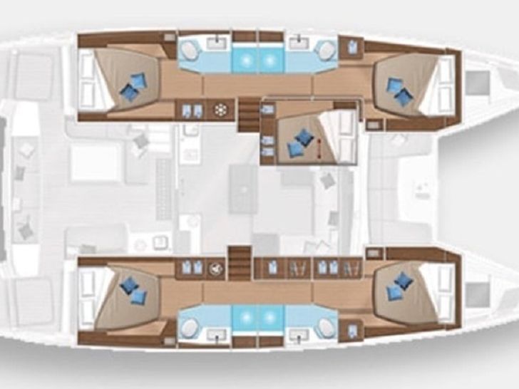 OHANA Lagoon 50 - layout OHANA Lagoon 50 - layout