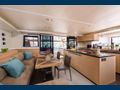 OPAL - Lagoon 620,indoor dining area and galley panoramic shot