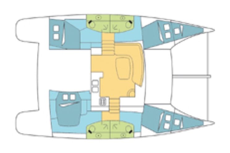 Charter Yacht Fountaine Pajot Orana 44 - 4 + 2 Cabins - Le Marin - Martinique
