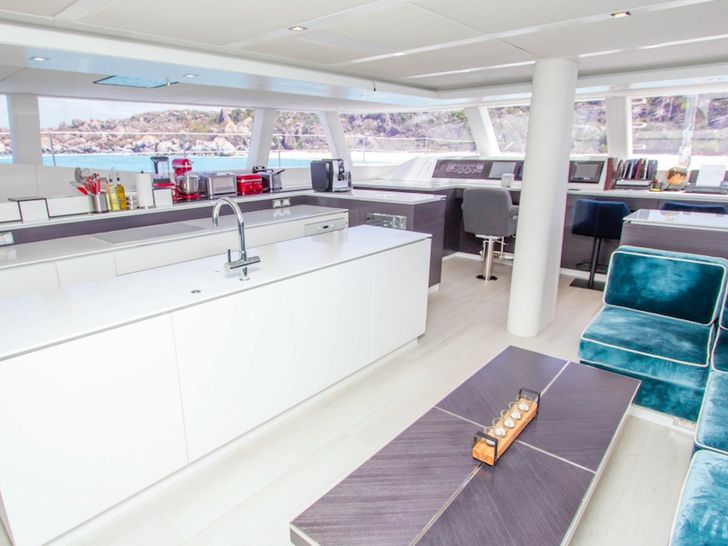 ORION - Sunreef 74,saloon and galley ORION - Sunreef 74,saloon and galley