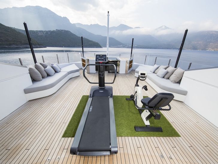 OURANOS Admiral 50m - sun deck gym equipment OURANOS Admiral 50m - sun deck gym equipment