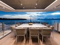 OURANOS Admiral 50m - mid deck dining area OURANOS Admiral 50m - mid deck dining area