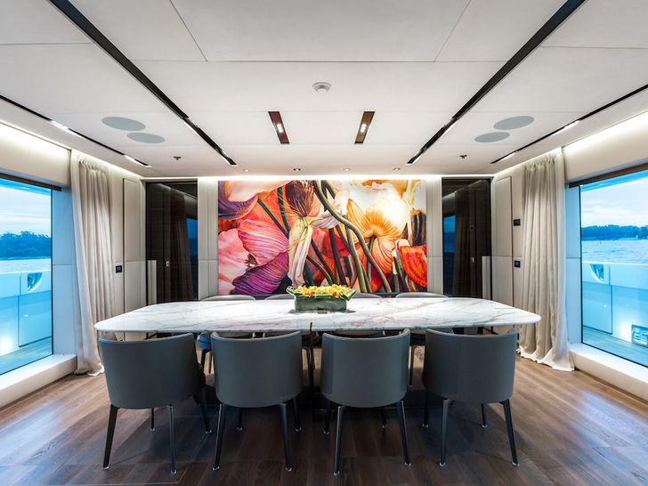OURANOS Admiral 50m - main dining area OURANOS Admiral 50m - main dining area