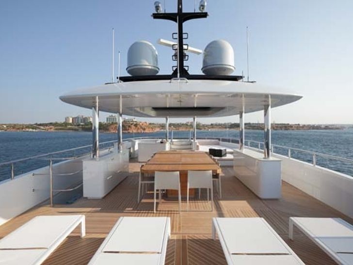 QUARANTA Curvelle 34m Luxury Superyacht Sun Lounge