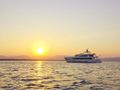 QUARANTA Curvelle 34m Luxury Superyacht Sunset Sailing QUARANTA Curvelle 34m Luxury Superyacht Sunset Sailing