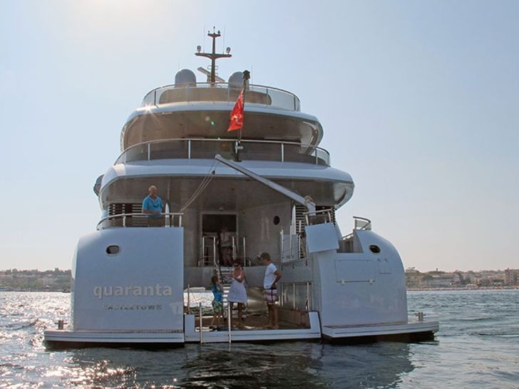 QUARANTA Curvelle 34m Luxury Superyacht Aft Deck