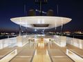 QUARANTA Curvelle 34m Luxury Superyacht Night Lights
