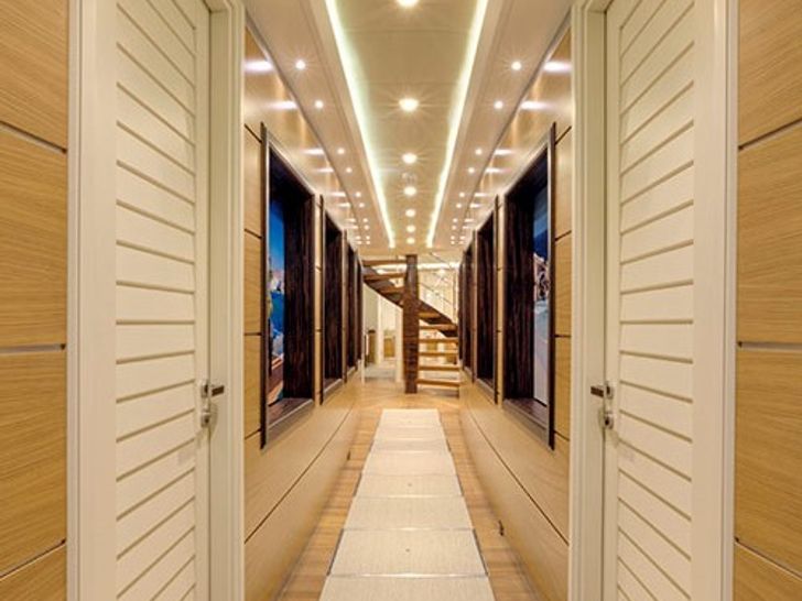 QUARANTA Curvelle 34m Luxury Superyacht Passageway