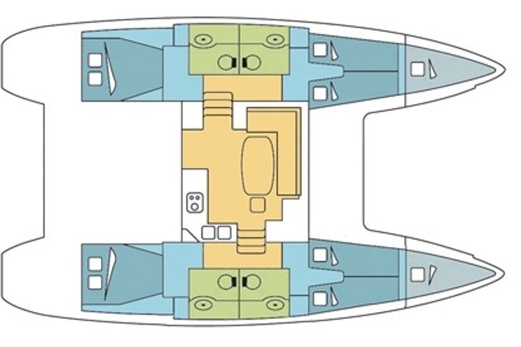 Charter Yacht RAYVES - Lagoon 400 S2 - 6 Cabins - Tortola - Virgin Gorda