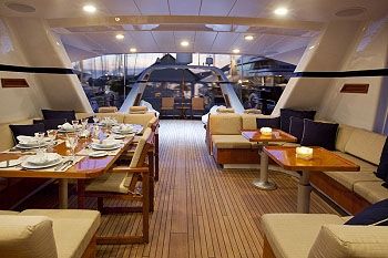 Enclosed cockpit looking aft
