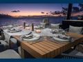 RELENTLESS - Aft deck dining