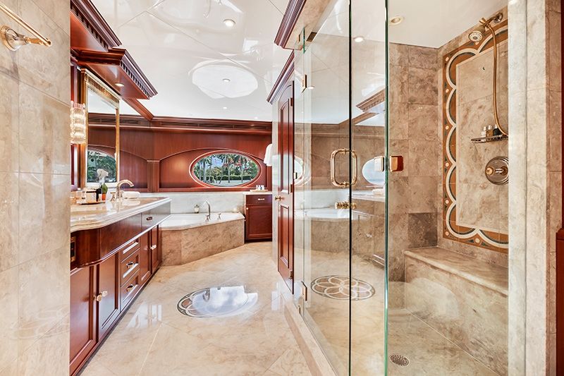RELENTLESS Trinity 145 Luxury Superyacht Master Bathroom