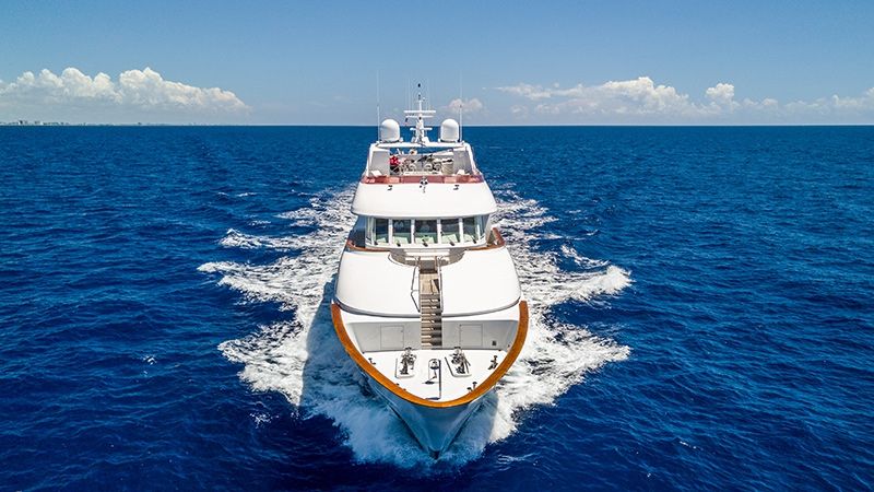 RELENTLESS Trinity 145 Luxury Superyacht Running