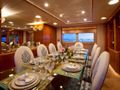 RENA 145 Hargrave Luxury Crewed Motor Yacht Dining