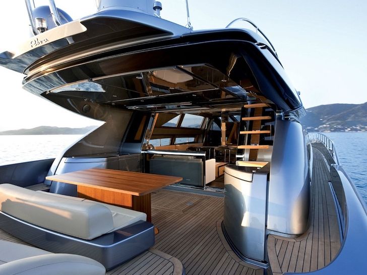 RHINO A Riva Domino 86 Luxury Motoryacht Aft Deck