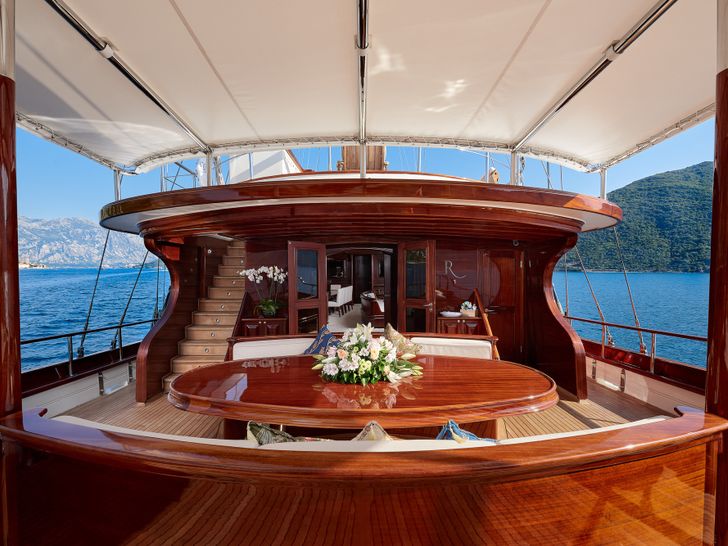 RIANA Silyon 41m Sailing Yacht Aft RIANA Silyon 41m Sailing Yacht Aft