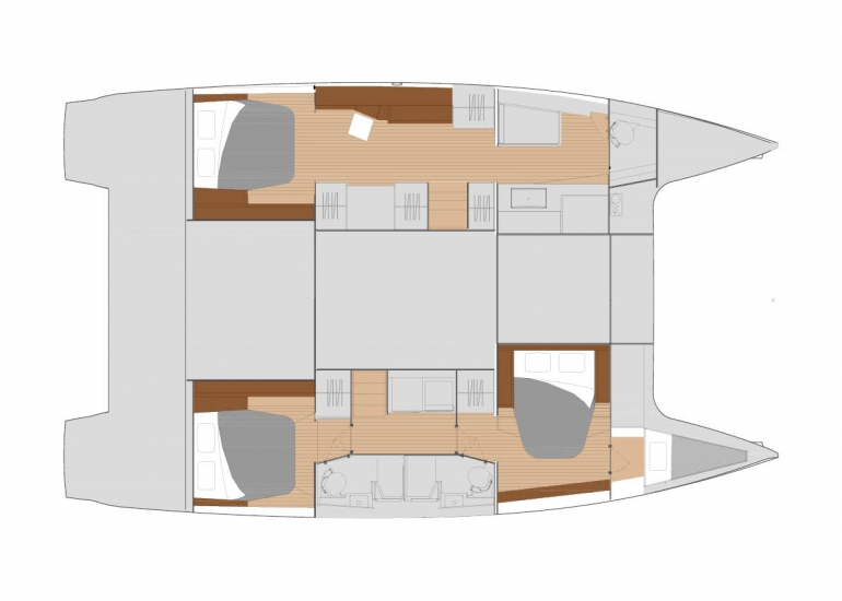 Charter Yacht Fountaine Pajot Saona 47 - 3 cabins(3 double)- 2019 - Annapolis