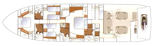 Charter Yacht Ferretti 761 - 4 Cabins - South Africa