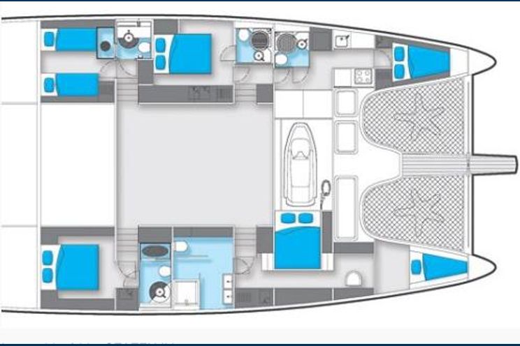 Layout for SEASEN II - Sunreef 70, catamaran yacht layout