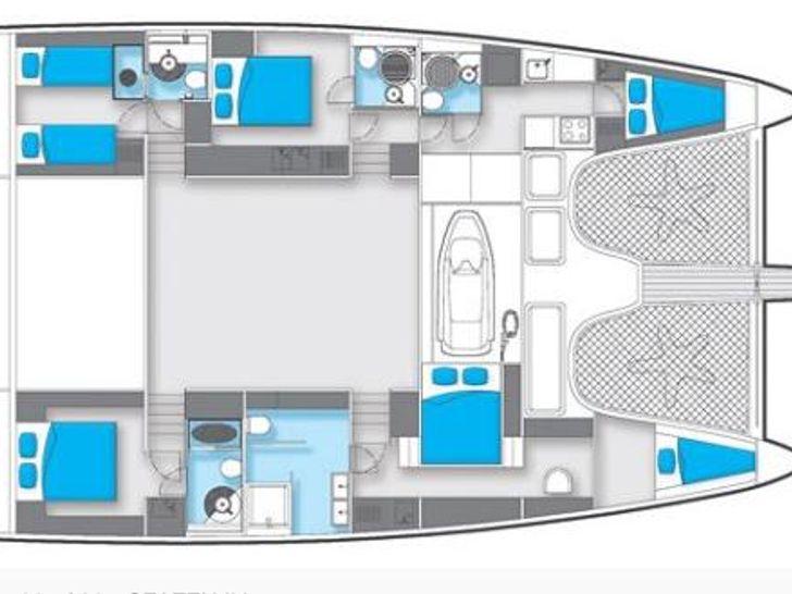 SEASEN II - Sunreef 70,catamaran yacht layout