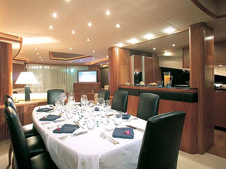 SERENITY - Sunseeker 82,indoor dining area