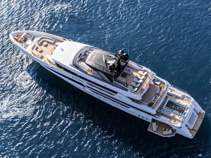 SEVEN SINS San Lorenzo 52m Steel Luxury Superyacht Eagle View SEVEN SINS San Lorenzo 52m Steel Luxury Superyacht Eagle View