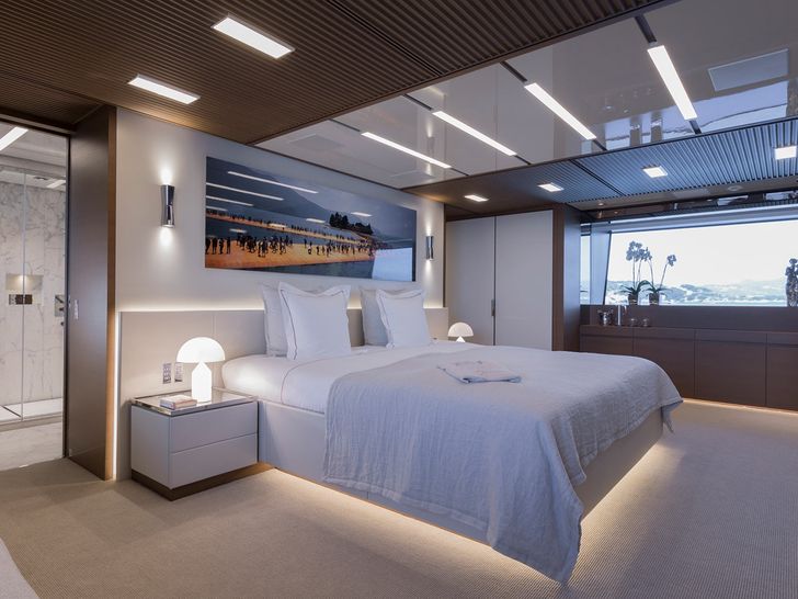 SEVEN SINS San Lorenzo 52m Steel Luxury Superyacht VIP Cabin SEVEN SINS San Lorenzo 52m Steel Luxury Superyacht VIP Cabin