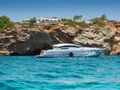 LEGENDARY Pershing 72 - anchored near an island LEGENDARY Pershing 72 - anchored near an island