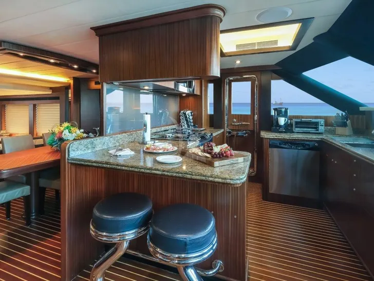 Crewed Motor Yacht Galley Crewed Motor Yacht Galley