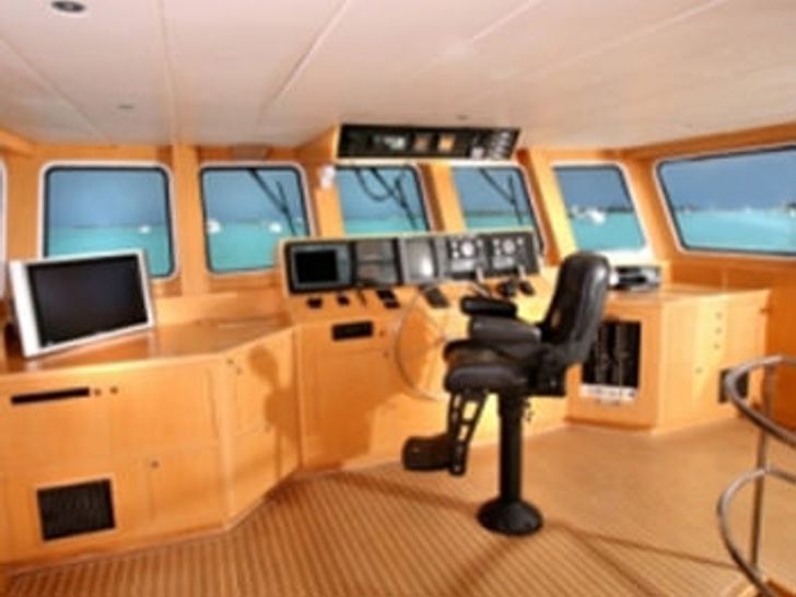 helm station on the upper deck helm station on the upper deck