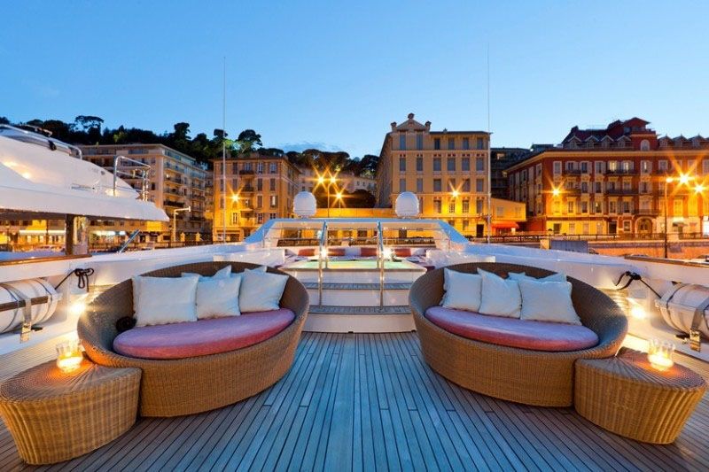 Sun deck looking aft