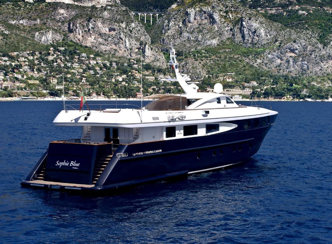 SOPHIE BLUE CBI Navi 41 Luxury Superyacht Aft View