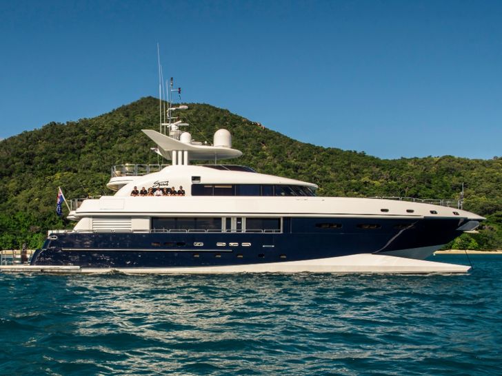 MY SPIRIT - New Zealand Yacht 35 m,main profile with waterline MY SPIRIT - New Zealand Yacht 35 m,main profile with waterline