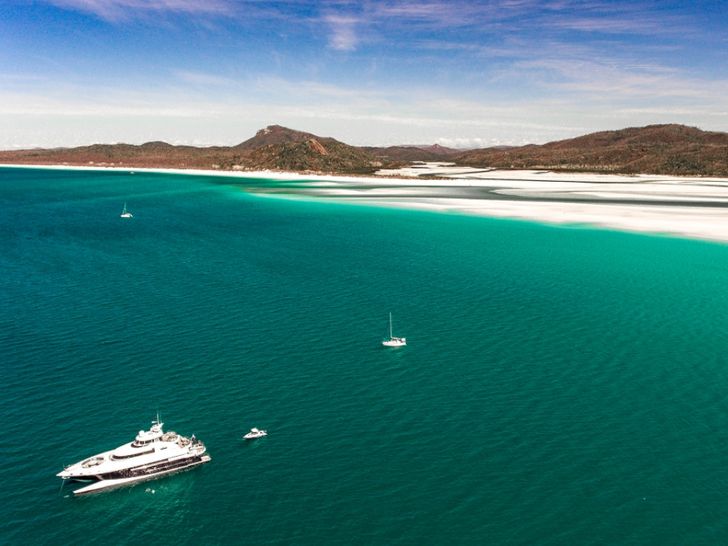 MY SPIRIT - New Zealand Yacht 35 m,aerial view at white haven beach MY SPIRIT - New Zealand Yacht 35 m,aerial view at white haven beach