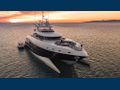 MY SPIRIT - New Zealand Yacht 35 m,bow view sunset