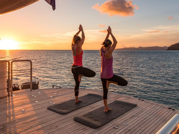 MY SPIRIT - New Zealand Yacht 35 m,aft deck yoga MY SPIRIT - New Zealand Yacht 35 m,aft deck yoga