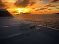 sun pad on the fore deck sun pad on the fore deck