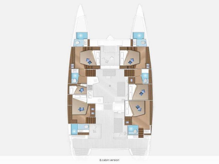 SUMMER STAR Lagoon 52 - yacht layout SUMMER STAR Lagoon 52 - yacht layout