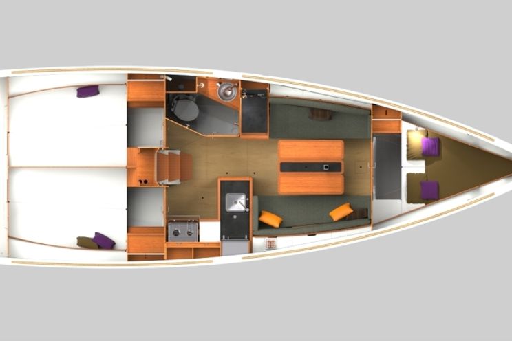 Charter Yacht Sun Odyssey 349 - 3 Cabins - Split - Croatia