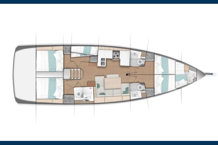 Charter Yacht Sun Odyssey 490 - 4 + 1 cabins(4 double 1 single)- 2020 - Corfu