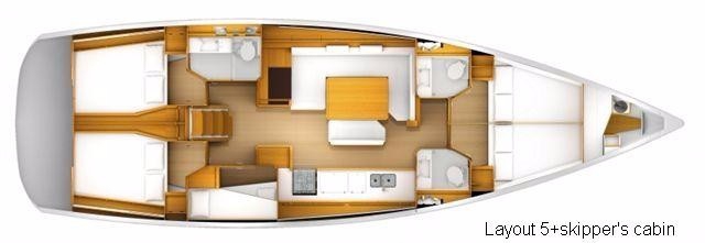 Charter Yacht Sun Odyssey 519 - 5 Cabins(4 double 1 bunk)- 2019 - Athens
