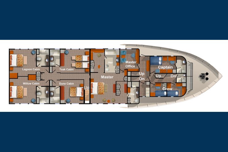 Charter Yacht SURI - 63m Halter Marine - 7 Cabins - New Zealand,Fiji,Tahiti and the South Pacific