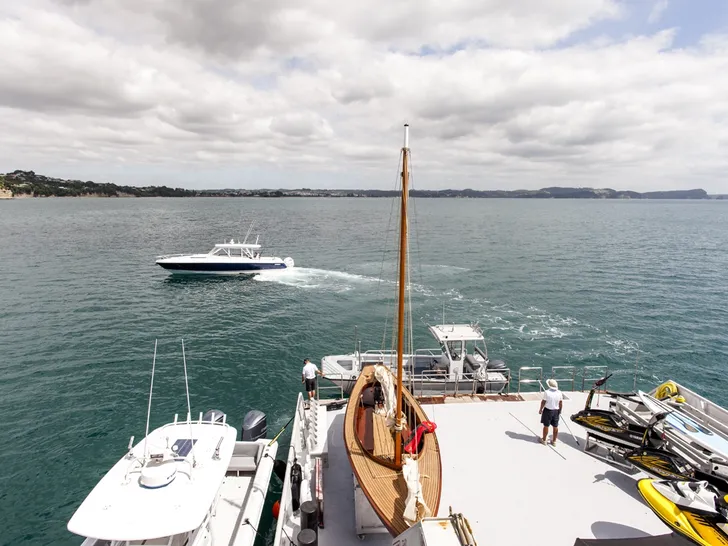 SURI Halter Marine 63m Luxury Superyacht Aft View SURI Halter Marine 63m Luxury Superyacht Aft View