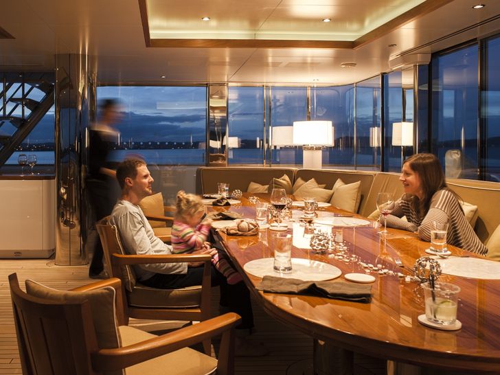 SURI Halter Marine 63m Luxury Superyacht Dining SURI Halter Marine 63m Luxury Superyacht Dining