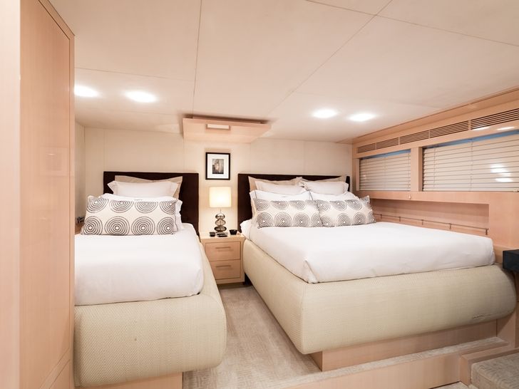 TATII Tamsen 41m Luxury Superyacht Guest Twin Cabin